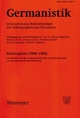 Germanistik / Germanistik, Sachregister (1990-1994) - Wilfried Barner
