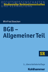 BGB - Allgemeiner Teil - Boecken, Winfried