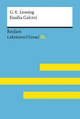 Emilia Galotti von Gotthold Ephraim Lessing: Lektüreschlüssel mit Inhaltsangabe, Interpretation, Prüfungsaufgaben mit Lösungen, Lernglossar. (Reclam Lektüreschlüssel XL)