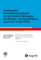 Multiaxiales Klassifikationsschema für psychische Störungen des Kindes– und Jugendalters nach ICD–10 - Remschmidt, Helmut; Schmidt, Martin H.; Poustka, Fritz