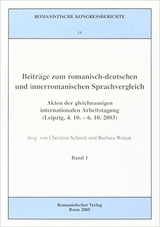 Beiträge zum romanisch-deutschen und innerromanischen Sprachvergleich - 