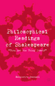 Philosophical Readings of Shakespeare by Margherita Pascucci Paperback | Indigo Chapters
