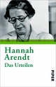 Das Urteilen Hannah Arendt Author