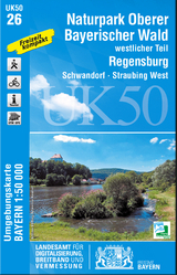 UK50-26 Naturpark Oberer Bayerischer Wald - westlicher Teil - Breitband und Vermessung Landesamt für Digitalisierung  Bayern