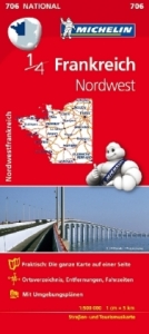 Michelin Karte Frankreich Nordwest - 