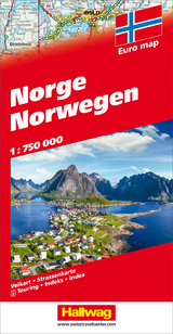 Norwegen Strassenkarte, 1:750 000 - 