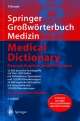 Springer Großwörterbuch Medizin - Medical Dictionary Deutsch-Englisch / English-German - Peter Reuter