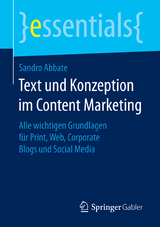 Text und Konzeption im Content Marketing - Sandro Abbate