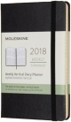 Moleskine 12 Monate Wochenkalender 2018, Vertikal, P/A6, Hard Cover, Schwarz