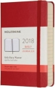 Moleskine 12 Monate Tageskalender 2018, P/A6, Hard Cover, Scharlachrot
