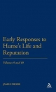 Early Responses to Hume's Life and Reputation - Fieser James Fieser