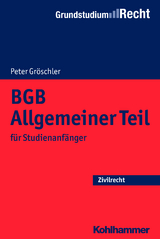 BGB Allgemeiner Teil - Peter Gröschler