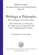 Philologie & Philosophie. Welt und Region in der Wissenschaft - Armin Jähne