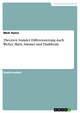 Theorien Sozialer Differenzierung nach Weber, Marx, Simmel und Durkheim Medi Ramo Author