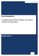 Computerunterstützte Analyse der finiten Verben im Deutschen - Azat Chafigoulline