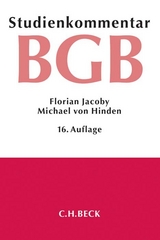 Bürgerliches Gesetzbuch - Jacoby, Florian; Hinden, Michael; Kropholler, Jan