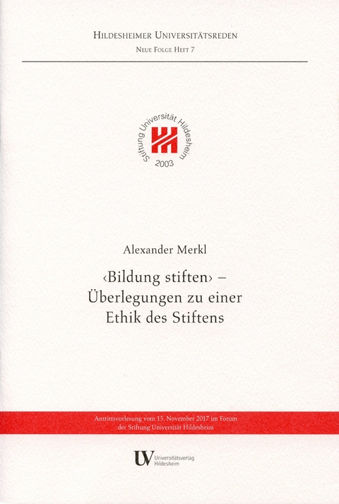 "Bildung stiften" - Alexander Merkl