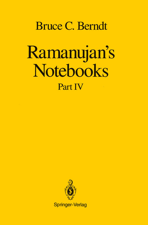 Ramanujan’s Notebooks - Bruce C. Berndt