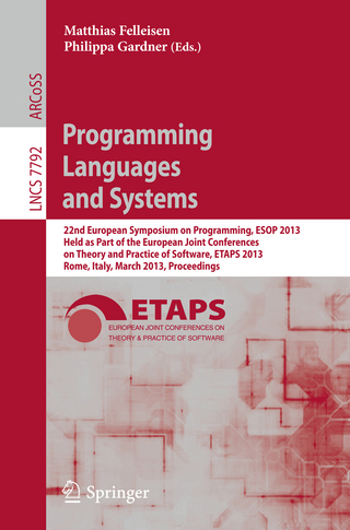 Programming Languages and Systems - Matthias Felleisen; Philippa Gardner
