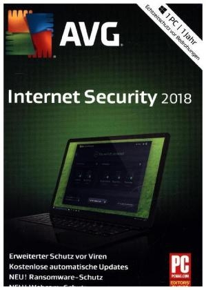 AVG Internet Security 2018 1 PC / 1 Jahr, 1 DVD-ROM