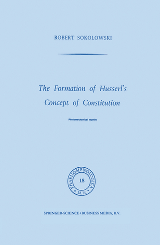 The Formation of Husserl's Concept of Constitution - R. Sokolowski