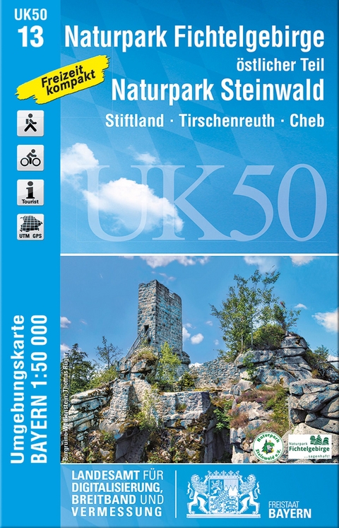 UK50-13 Naturpark Fichtelgebirge, östlicher Teil, Naturpark Steinwald - Breitband und Vermessung Landesamt für Digitalisierung  Bayern
