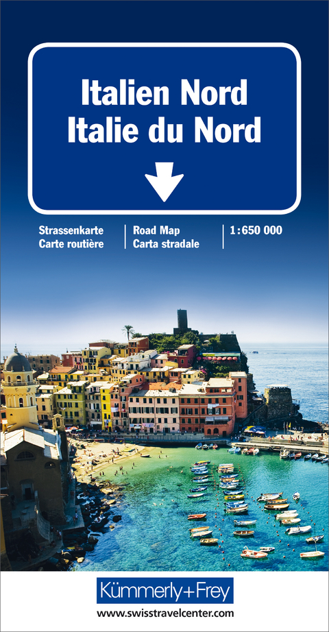 Italien Nord Strassenkarte 1:650 000
