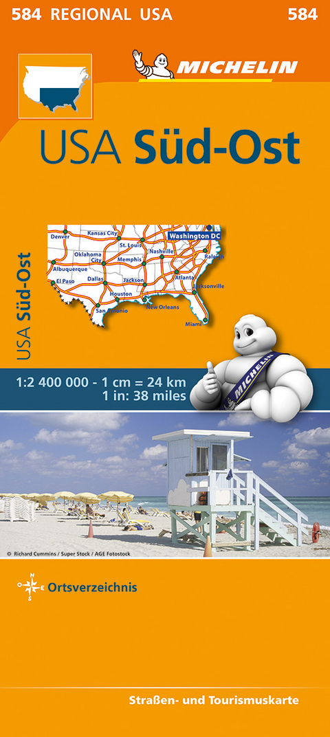 Michelin Karte USA Süd-Ost - 