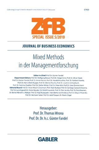 Mixed Methods in der Managementforschung - Thomas Wrona; Günter Fandel