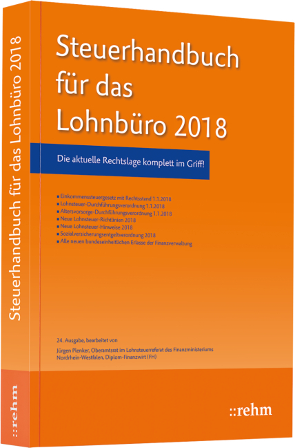 Steuerhandbuch für das Lohnbüro 2018 - Jürgen Plenker
