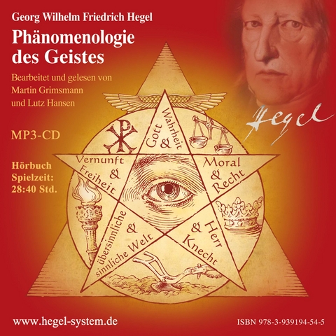 G.W.F. Hegel: Phänomenologie des Geistes (Hörbuch; ungekürzt; 28:40 Std.) - 