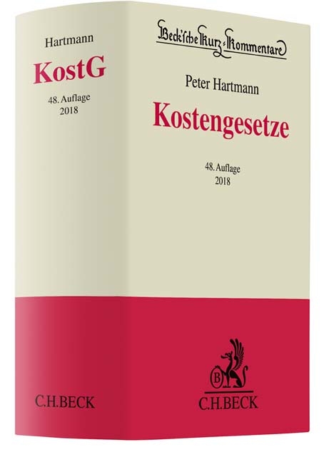 Kostengesetze (KostG) - Peter Hartmann