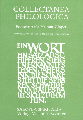 Collectanea Philologica - Günter Heintz; Peter Schmitter