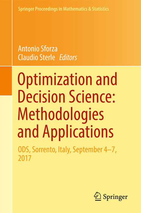 Optimization and Decision Science: Methodologies and Applications - 