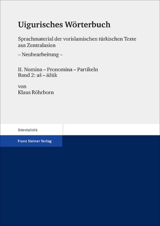 Uigurisches Wörterbuch. Sprachmaterial der vorislamischen türkischen Texte aus Zentralasien. Neubearbeitung - Klaus Röhrborn