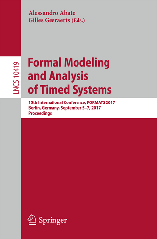 Formal Modeling and Analysis of Timed Systems - Alessandro Abate; Gilles Geeraerts