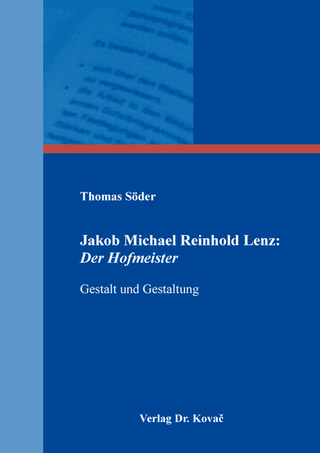 Jakob Michael Reinhold Lenz: Der Hofmeister - Thomas Söder