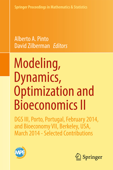 Modeling, Dynamics, Optimization and Bioeconomics II - 