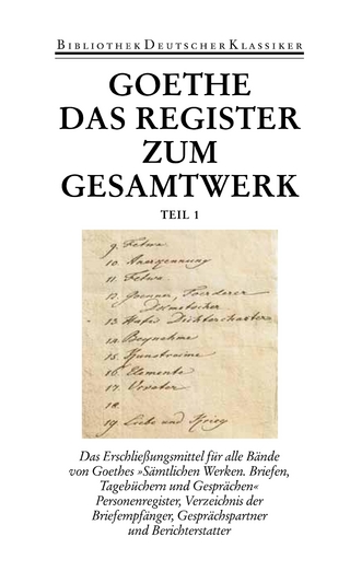 Sämtliche Werke. Briefe, Tagebücher und Gespräche. Vierzig Bände - Johann Wolfgang Goethe; Christoph Michel