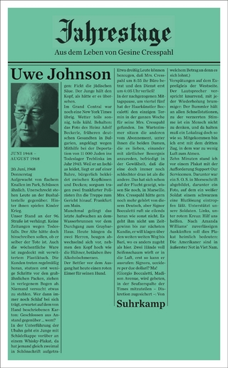 Jahrestage 4 - Uwe Johnson