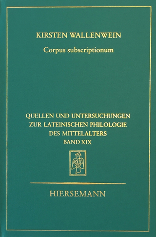 Corpus subscriptionum - Kirsten Wallenwein