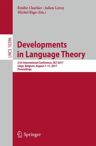 Developments in Language Theory - Émilie Charlier; Julien Leroy; Michel Rigo