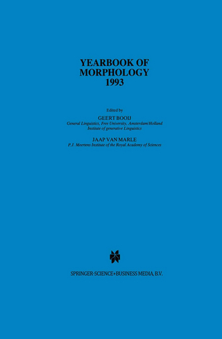 Yearbook of Morphology 1993 - Geert Booij; Jaap van Marle