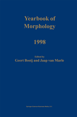 Yearbook of Morphology 1998 - G.E. Booij; Jaap van Marle