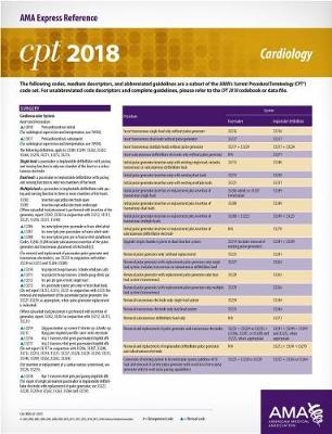 CPT® 2018 Express Reference Coding Cards: Cardiology - Kathy Giannangelo