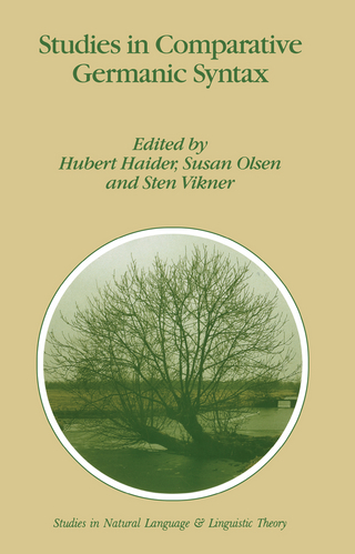 Studies in Comparative Germanic Syntax - H. Haider; S. Olsen; S. Vikner