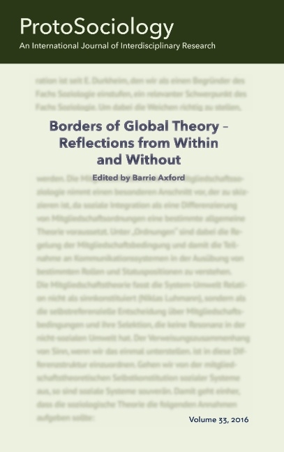 Borders of Global Theory - Reflections from Within and Without - Barrie Axford