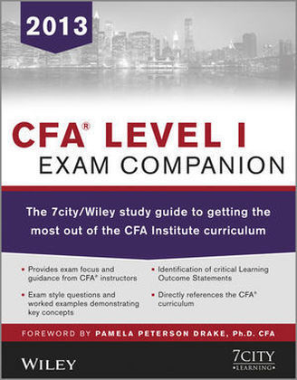 CFA Level I Exam Companion -  7City Learning, Pamela Drake