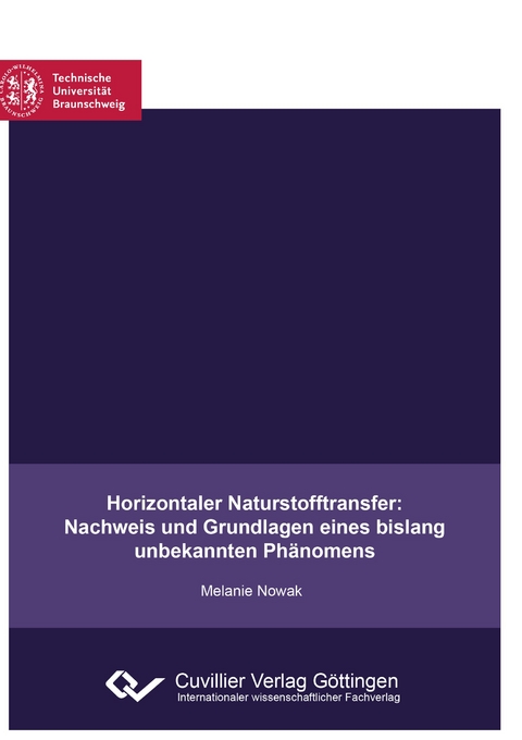 Horizontaler Naturstofftransfer: Nachweis und Grundlagen eines bislang unbekannten Phänomens - Melanie Nowak