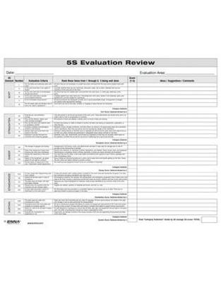 5S: Evaluation Review Form -  Enna